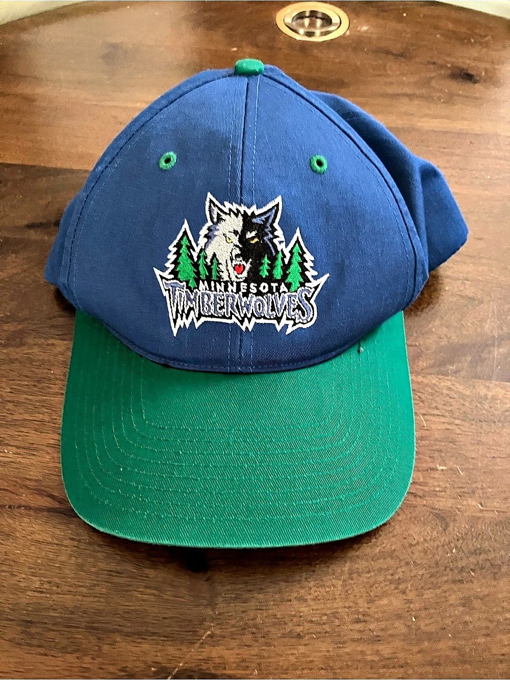 Vintage 90s/Y2K Minnesota Timberwolves Twins Enterprise Snapback Hat Cap NBA. Pr